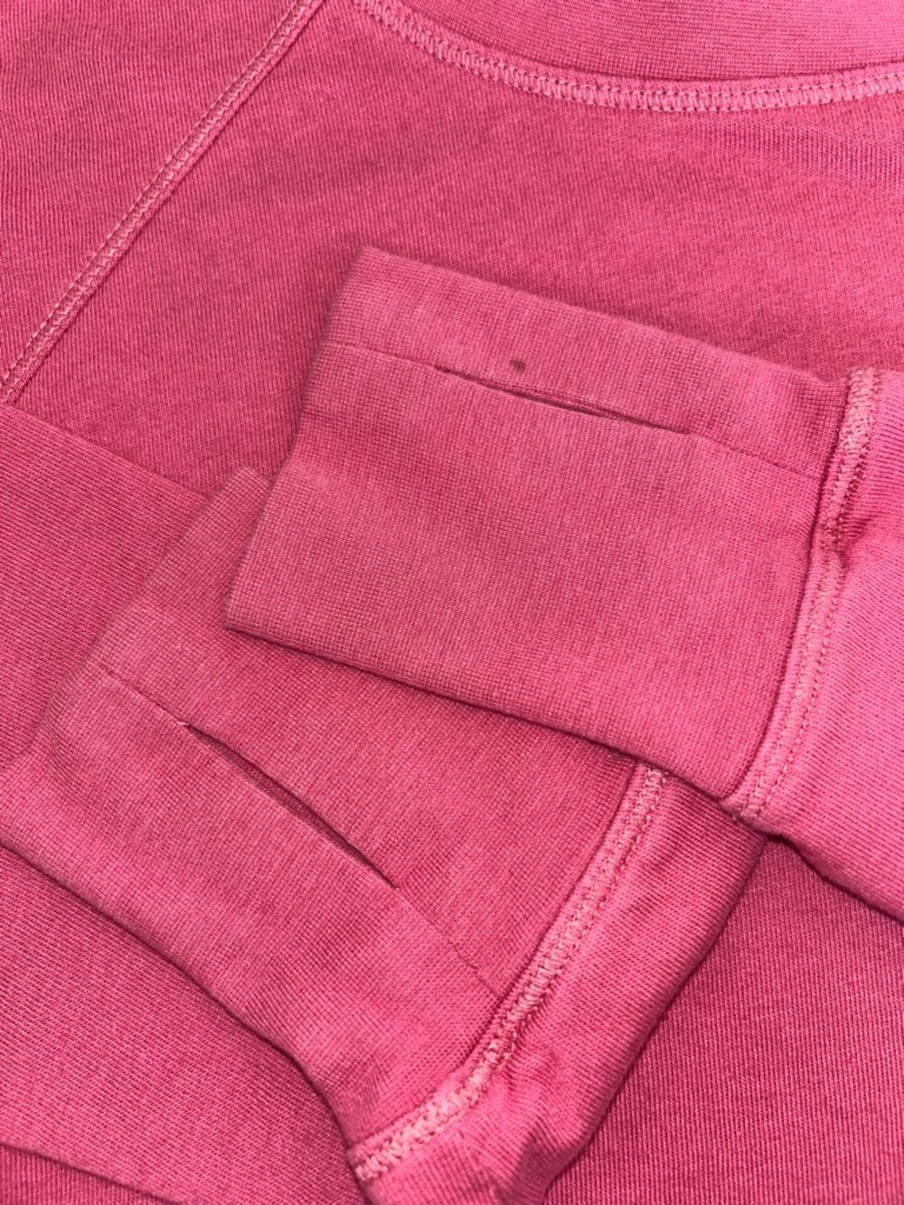Sweaty Betty Pink Cropped Sweatshirt Thumbholes Pullover Top XS - Picture 10 of 10